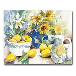  Lemon Table Sunflower Tempered Glass Cutting Board 