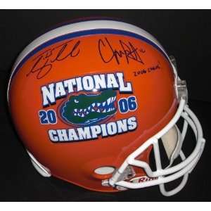 Tim Tebow and Chris Leak Autographed Florida Gators 2006 Champs Full 