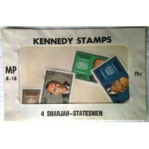  1969 SHARJAH Kennedy Stamps Series STATESMEN Set of 4 