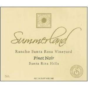 2007 Summerland Santa Rosa Pinot Noir 750ml Grocery 