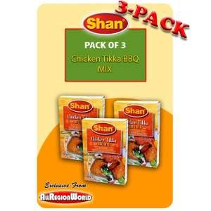 Shan Chicken Tikka BBQ Mix Masala Seasoning 1.75oz., 50g (3 Pack) Free 