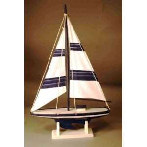  Judith Edwards Designs 3535 Sailboat with Blue Stripes 