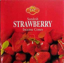   strawberry incense made from delicate berries that connote purity