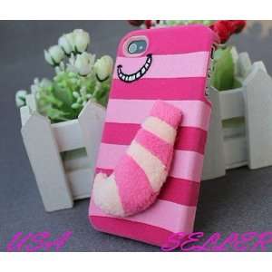  Plush Cute Lovely Pink Stripe Minnie Mouse with 3D Tail 
