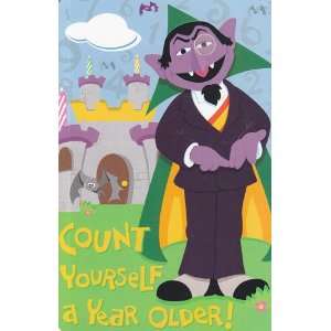  Greeting Card Birthday Sesame Street Count Yourself a 