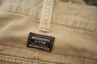 Abercrombie & Fitch Mens Brown Khaki Chino Pants 34x32  