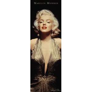  Marilyn Monroe Gold Dress Door Poster