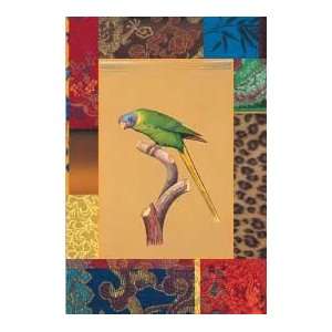  Plum Headed Parrot by Jaggu Prasad. Size 10.00 X 15.00 Art 