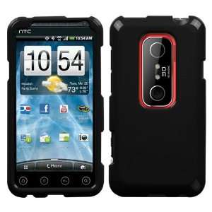  Solid Black Hard Protector Case Cover For HTC EVO 3D Shoot 