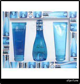 Cool Water * Davidoff 3.4 oz Women edt 3pcs Gift Set  