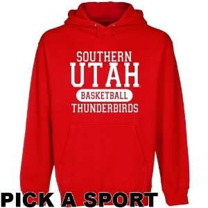   Southern Utah Thunderbirds Custom Sport Pullover Hoodie   Red Sports
