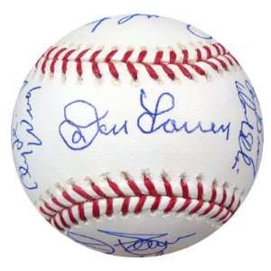 Don Larsen Autographed Baseball   No Hitters Club Multi 20 Signatures 