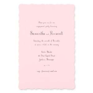  Pink Mist Decorative Edge Card Wedding Announcements 