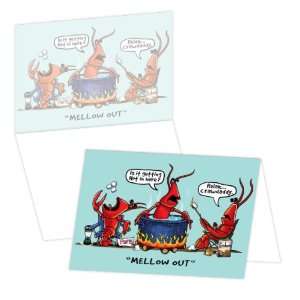  ECOeverywhere Mellow Out Crawdad Boxed Card Set, 12 Cards 