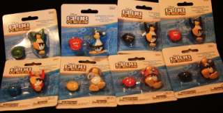 TOPPS DISNEY CLUB PENGUIN PUZZLE ERASER FIGURES AND PUFFELS ALL 8 