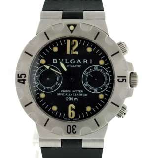Bvlgari Diagono Mens Chronograph 38mm Automatic Watch  