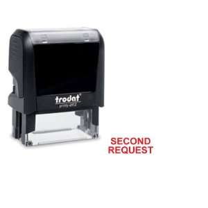  Trodat SECOND REQUEST Self Inking Rubber Stamp Office 