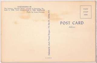   Railroad Postcard “Phoebe Snow” Train DL&WRR Scranton PA 1958