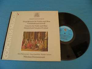 Bach Violin & Oboe Harnoncourt Telefunken LP NM  