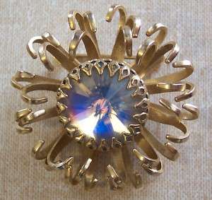 Vintage Sarah Coventry Brooch Pin Faux Opal  
