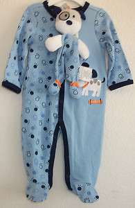 FIRST IMPRESSIONS BABY SET, BABY BOYS COVERALL WITH PLUSH DOLL  