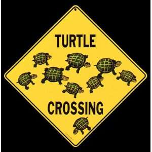  Turtle Crossing Full Color 16 Aluminum Sign Everything 
