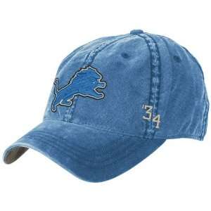  Reebok Detroit Lions Blue Overdye Flex Slouch Hat Sports 