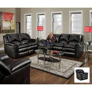   MOTION SOFA LOVE SEAT CHAIR 3 PC CONTEMPORARY NEW