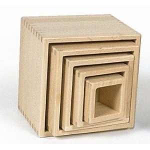  NIC Wooden Toys   Natural Stacking Cubes Toys & Games