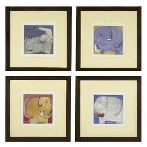  Cubist Elephant (set of 4)