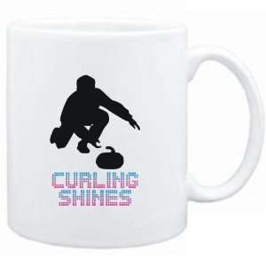 Mug White  Curling shines  Sports 