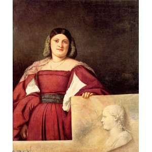   Titian   Tiziano Vecelli   32 x 38 inches   Portrait of a Woman Home