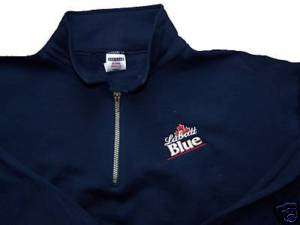 Labatt Blue Beer 1/4 Zip Sweatshirt Jacket  All Sizes  
