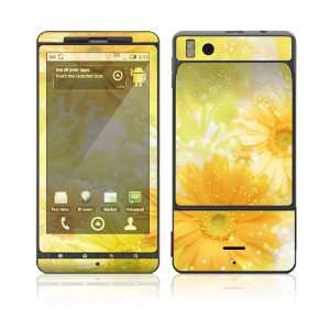   Flowers Protector Skin Decal Sticker for Motorola Droid X Cell Phone