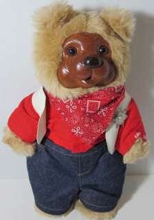 1989 ROBERT RAIKES JESSE SHERIFF LIMITED EDITION Wooden Face Teddy 
