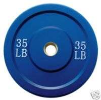 35 lb Rubber Bumper plates olympic weights crossfit  
