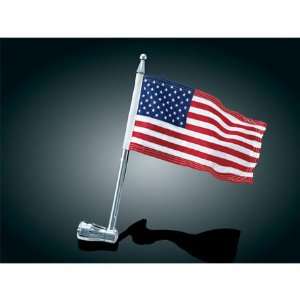   Luggage Rack Flag Pole & American Flag For Harley Davidson Automotive