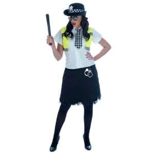  Policewoman Cop Cutie 6pc Fancy Dress Costume Size US 14 