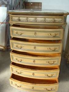 ITALIAN ANTIQUE VINTAGE BEDROOM SET TALL CHEST OF DRAWERS 12IT008E 