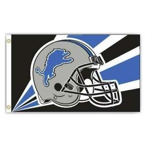 Detroit Lions 3x5 Helmet Design Flag 