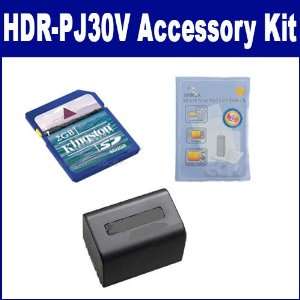  Sony HDR PJ30V Camcorder Accessory Kit includes KSD2GB 