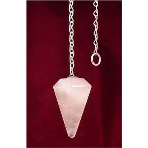  Reiki Charged Natural Rose Quartz Crystal Pendulum Factory 