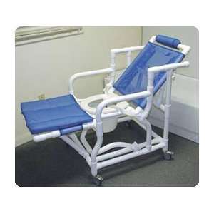  Deluxe Reclining Shower/Commode Chair With Pail   Model 