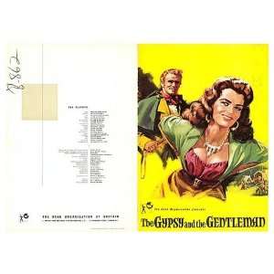  Gypsy and the Gentleman Original Movie Poster, 8.25 x 11 