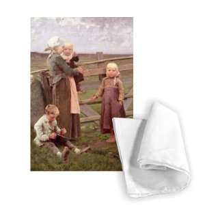 The Dalby Gate, Skane, 1884 (oil on canvas)    Tea Towel 100% Cotton 