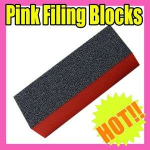 black nail art buffer sanding block files gel  S019 1 