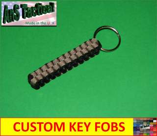 Paracord Key Chain Fob Lanyard Custom Colors  