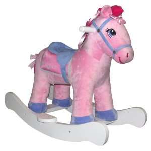  Charm Plush Pink Pony Rocker with Sound