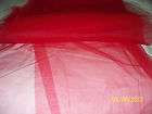 red sheer fabric  