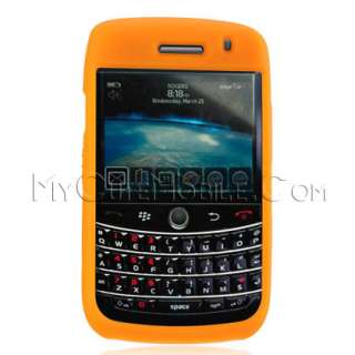 BlackBerry Onyx Bold 9700 Case Orange Silicon Skin Case  